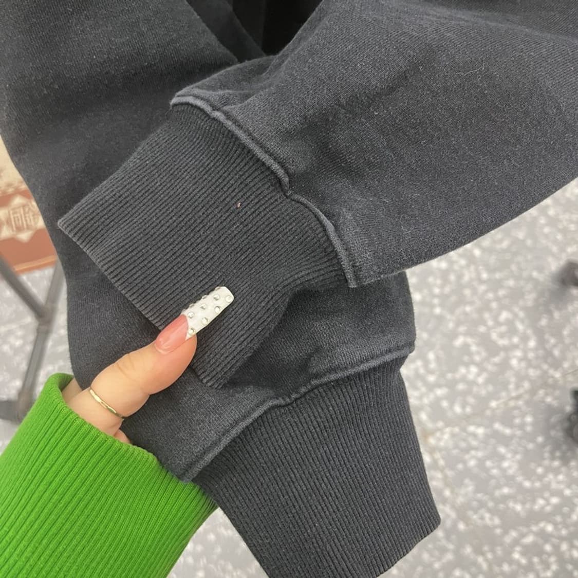 디스이즈네버댓 모던 캐주얼 빈티지 빅로고 후드티 XL C10386 상품이미지7