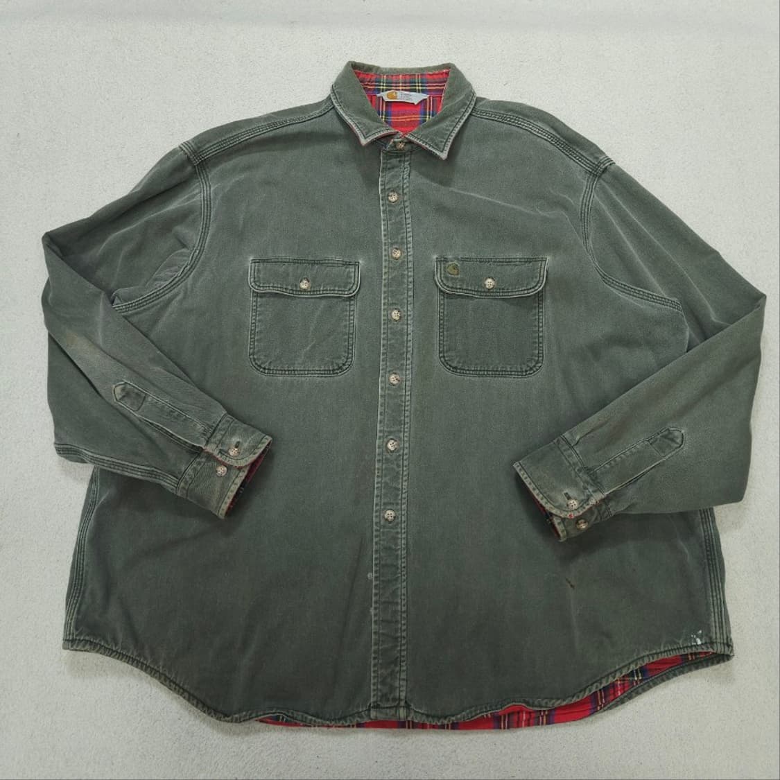 칼하트 헤비 코튼 워크 셔츠 상품이미지1