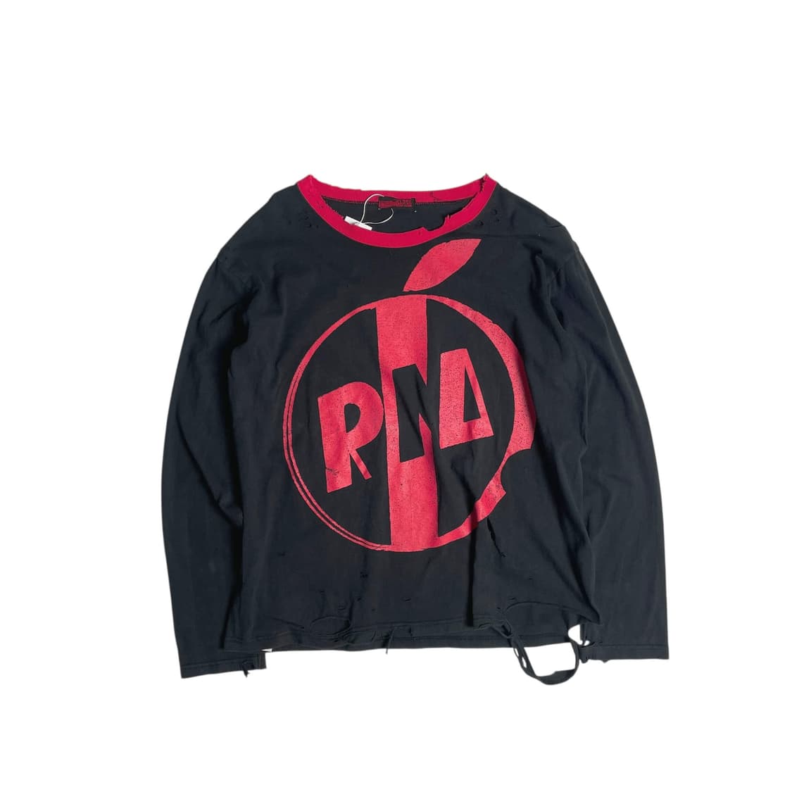 Rna slang 데미지 사과 프린트 롱 슬리브 상품이미지1