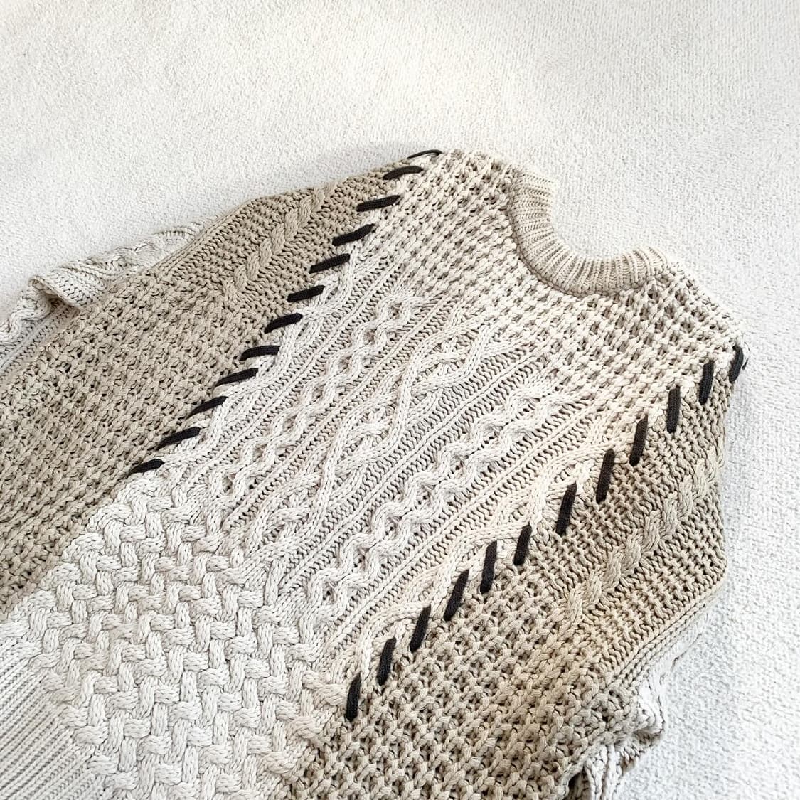 니코앤드 밀크티브라운 패치 가디건 상품이미지3