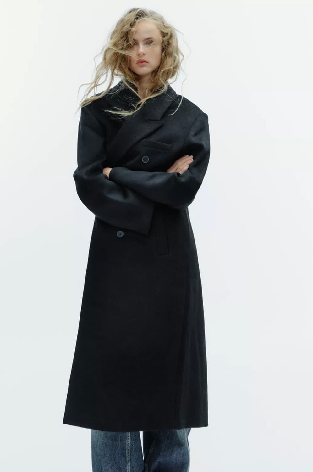 (새상품) ZARA 자라 롱 울코트 상품이미지4