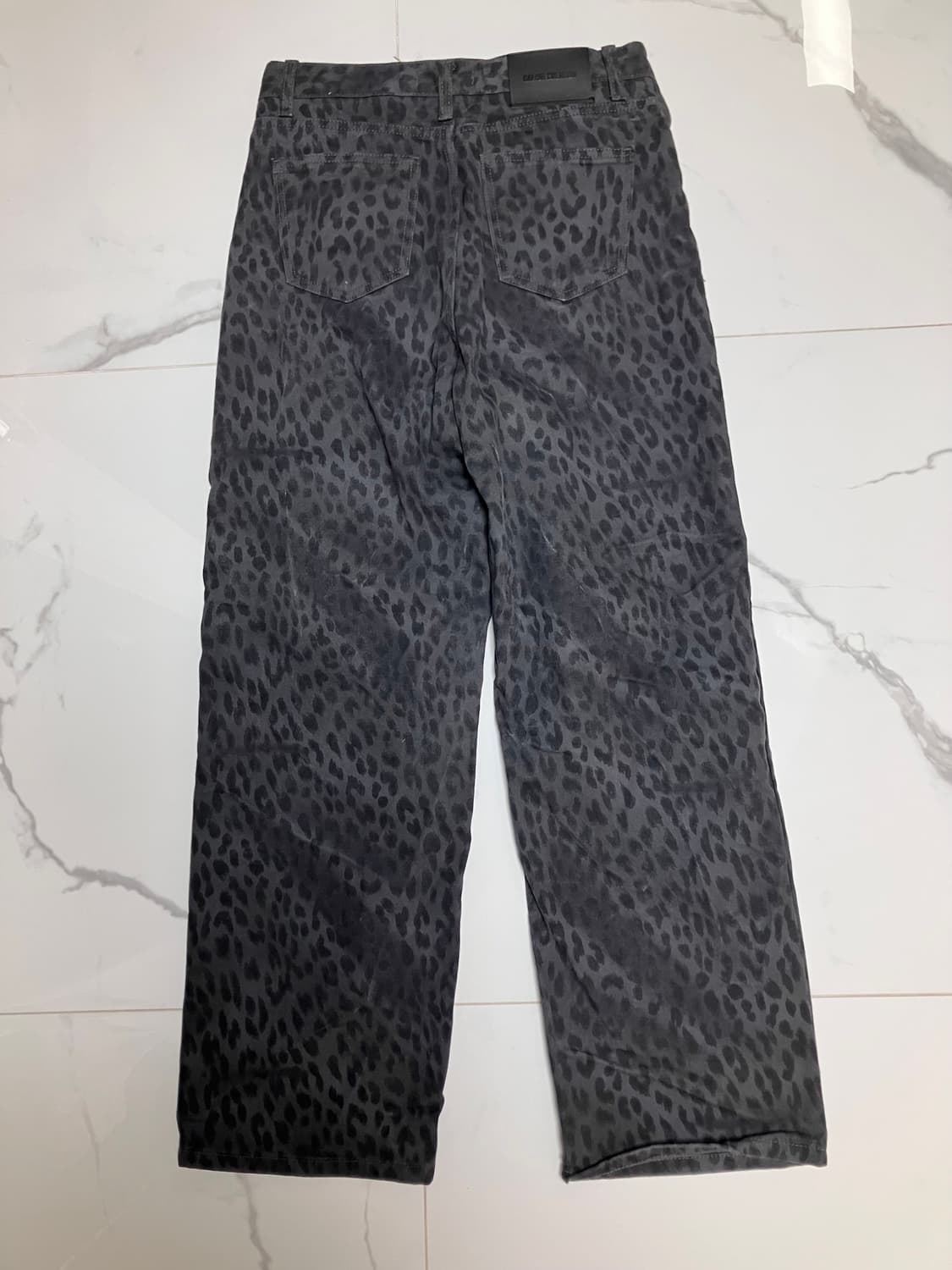 오피쉬 oafish 와이드 레오파드 팬츠 차콜 청바지 상품이미지3