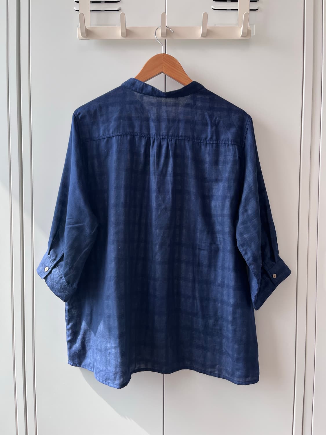 Colopuca 체크 단추 모리걸 블라우스 상품이미지10