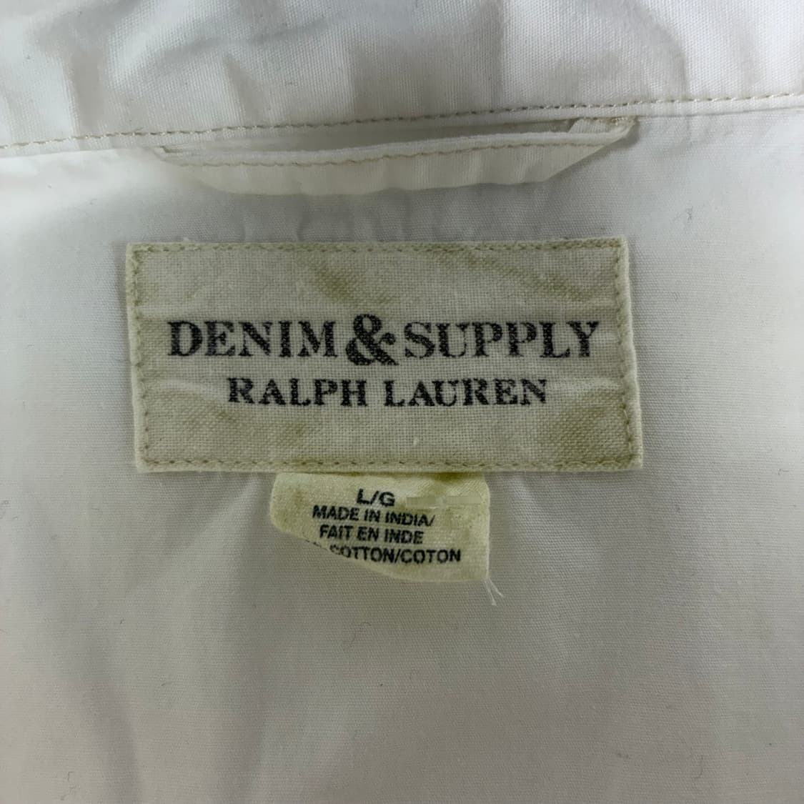 Polo  데님앤서플라이 코튼 화이트 웨스턴 셔츠  상품이미지5