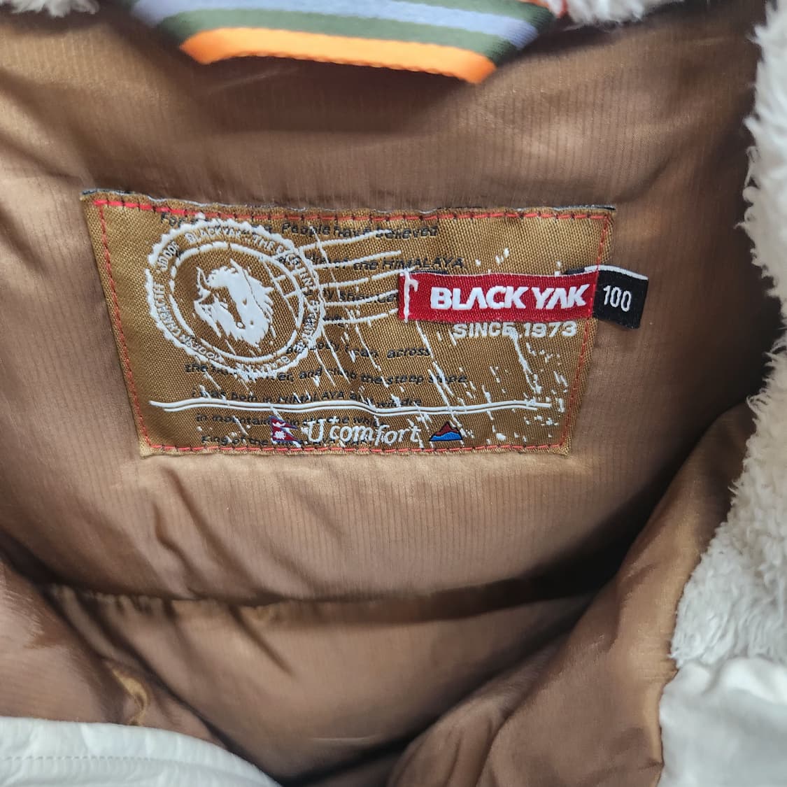 블랙야크 구스다운 스트링 파카 후드(너구리)패딩 100(L) 상품이미지6