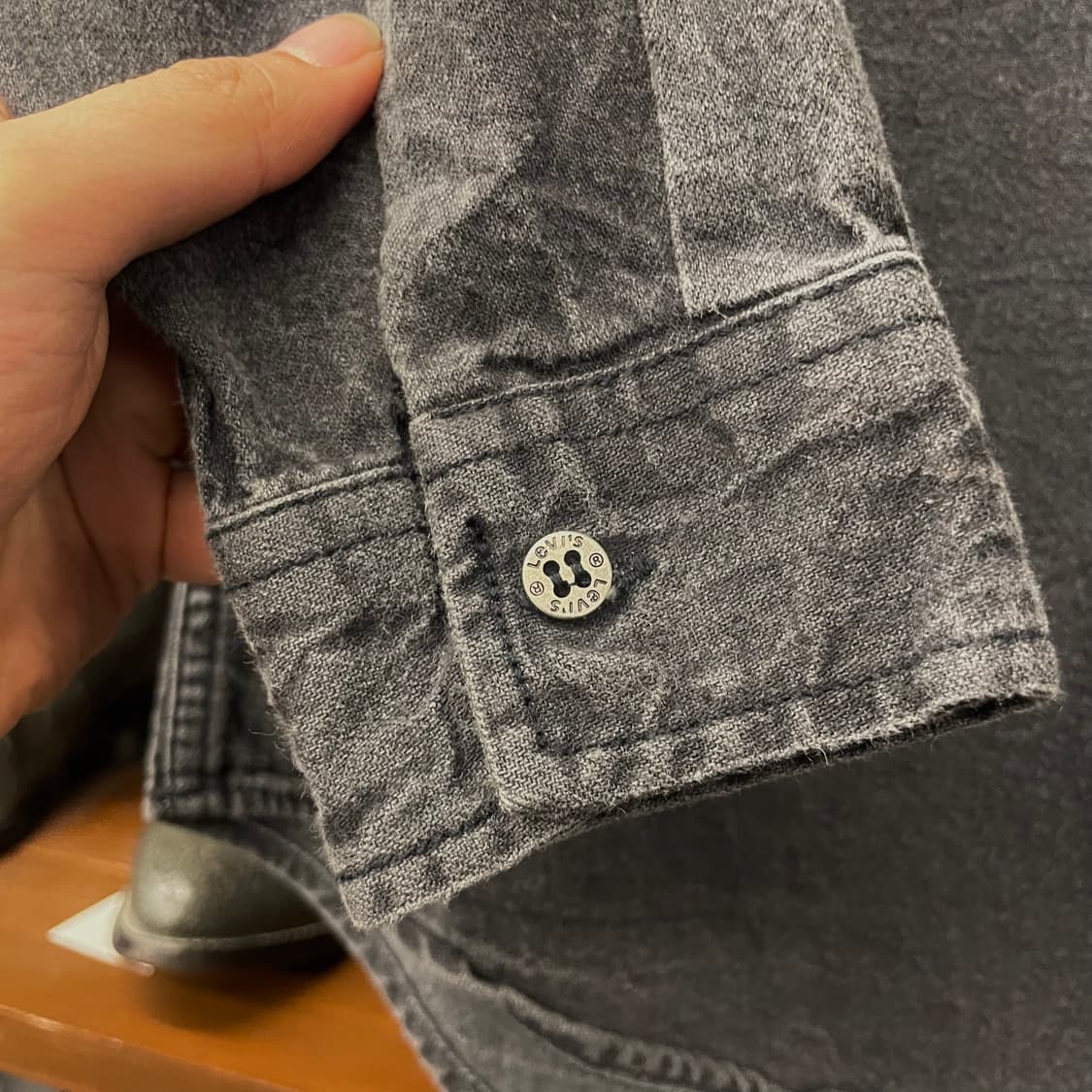 00s 리바이스 흑청 포켓 데님 셔츠 상품이미지6