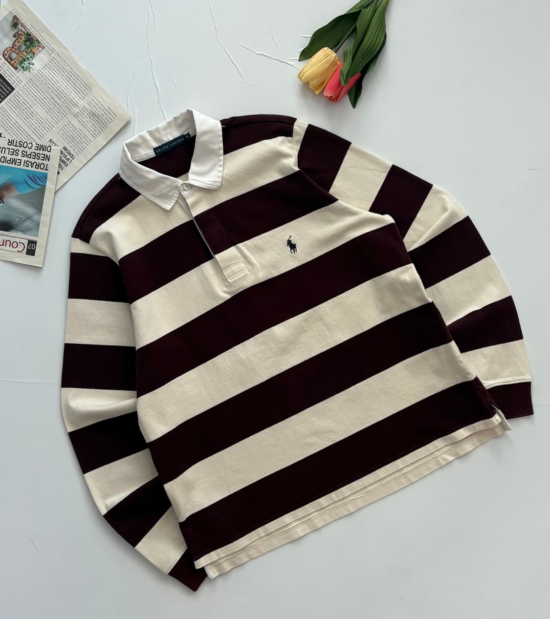 Polo 폴로랄프로렌 스트라이프 럭비티 상품이미지1