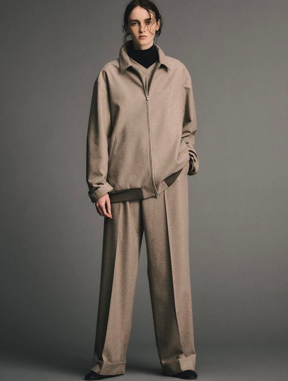 에이톤 ATON 24fw 메리노울 플라이트 자켓 상품이미지5