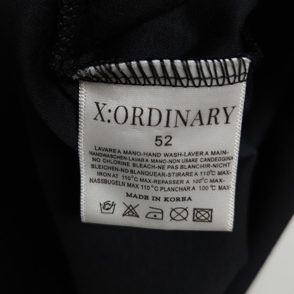 XORDINARY 엑스오디너리 오버핏 커팅 반팔티 52 상품이미지10