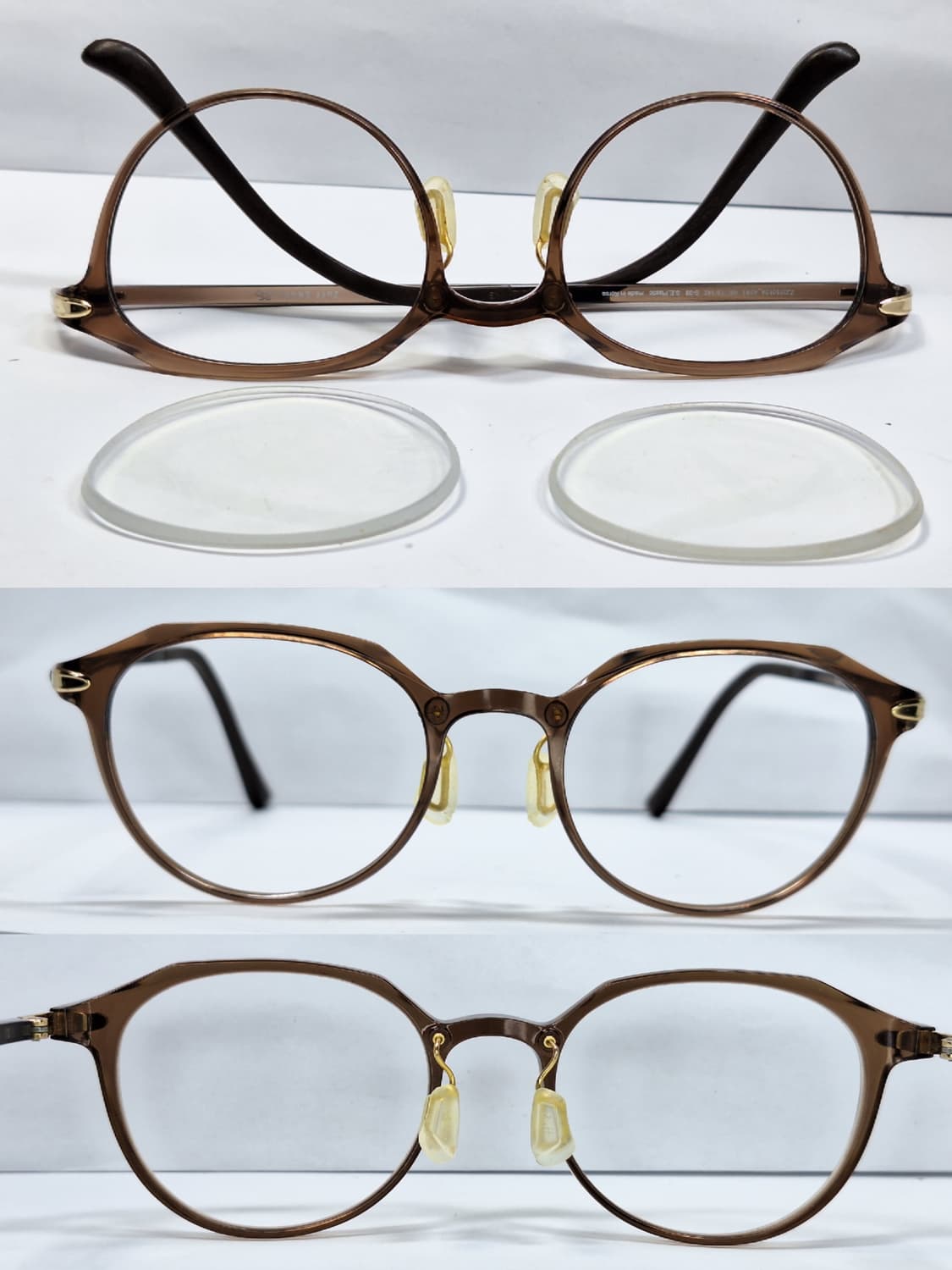 Joff SMART ZJ221012 브라운 초경량 보스턴 뿔테 안경테 상품이미지3