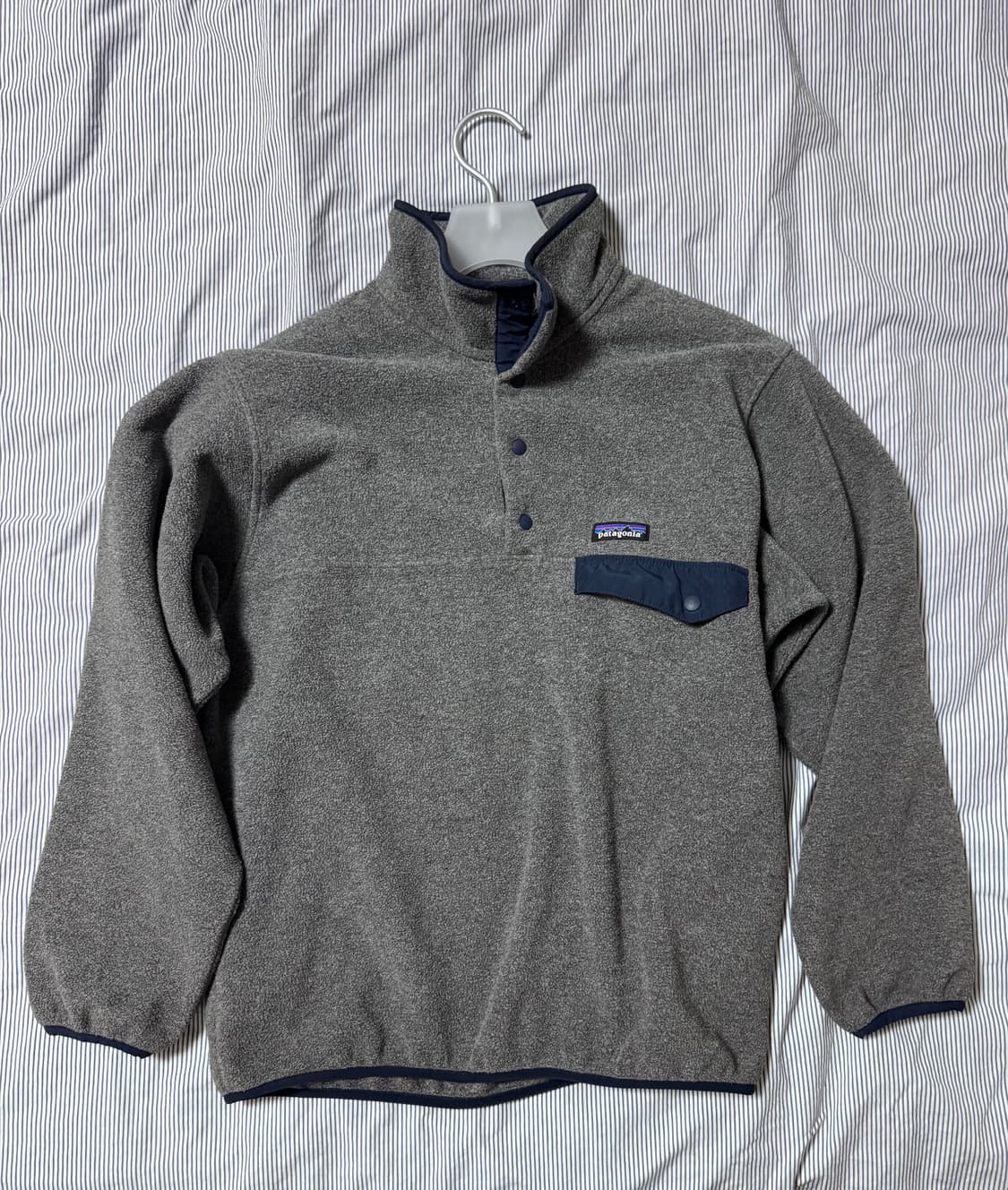 파타고니아 신칠라 플리스 풀오버 니켈 네이비 블루 상품이미지1
