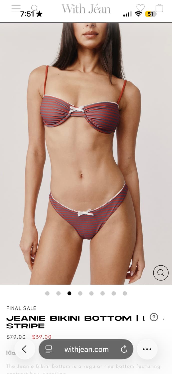 Withjean jeanie bikini bottom xs 상품이미지1