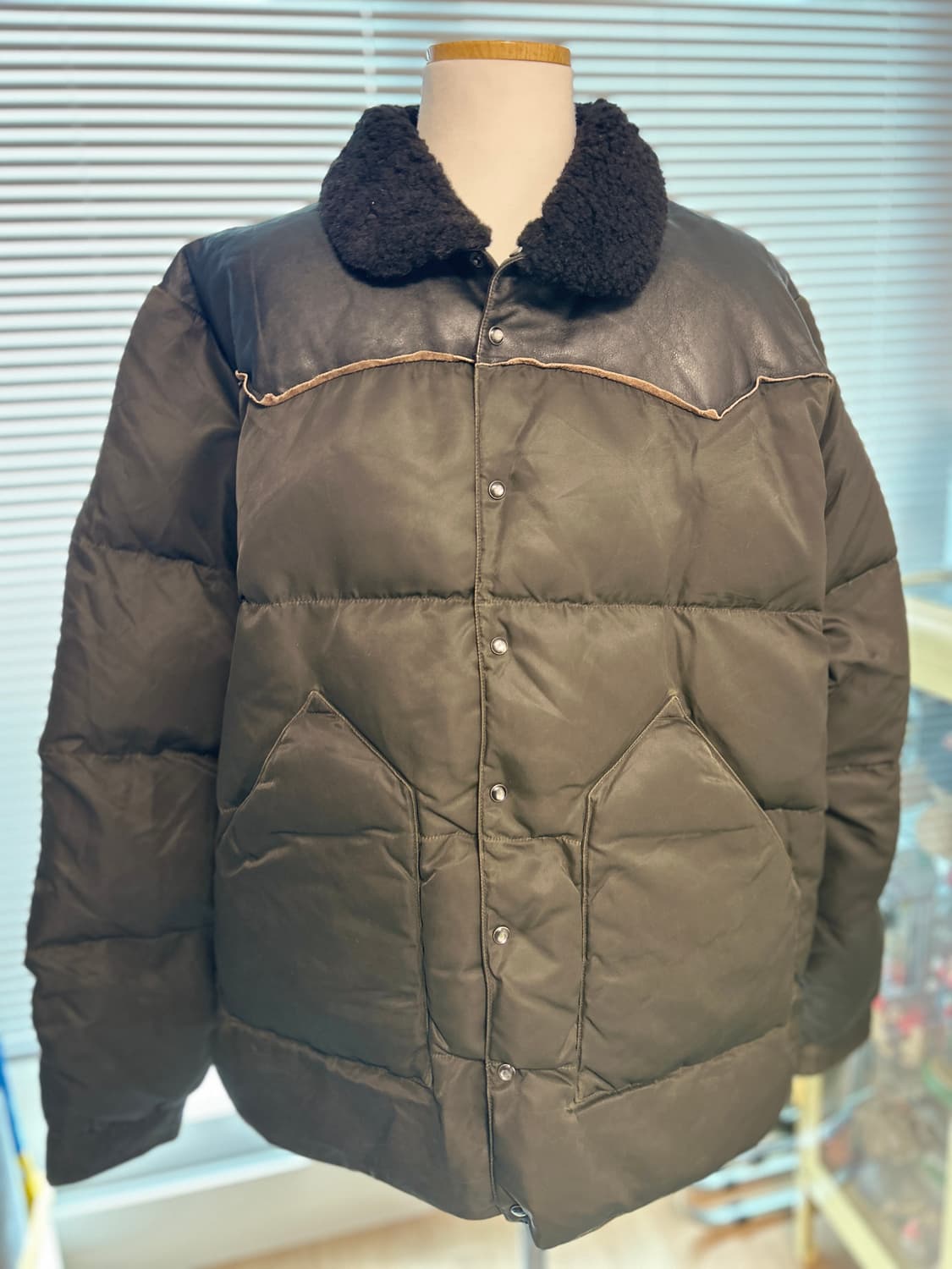 RRL 레더요크 올 블랙 웨스턴 자켓 XL 상품이미지1