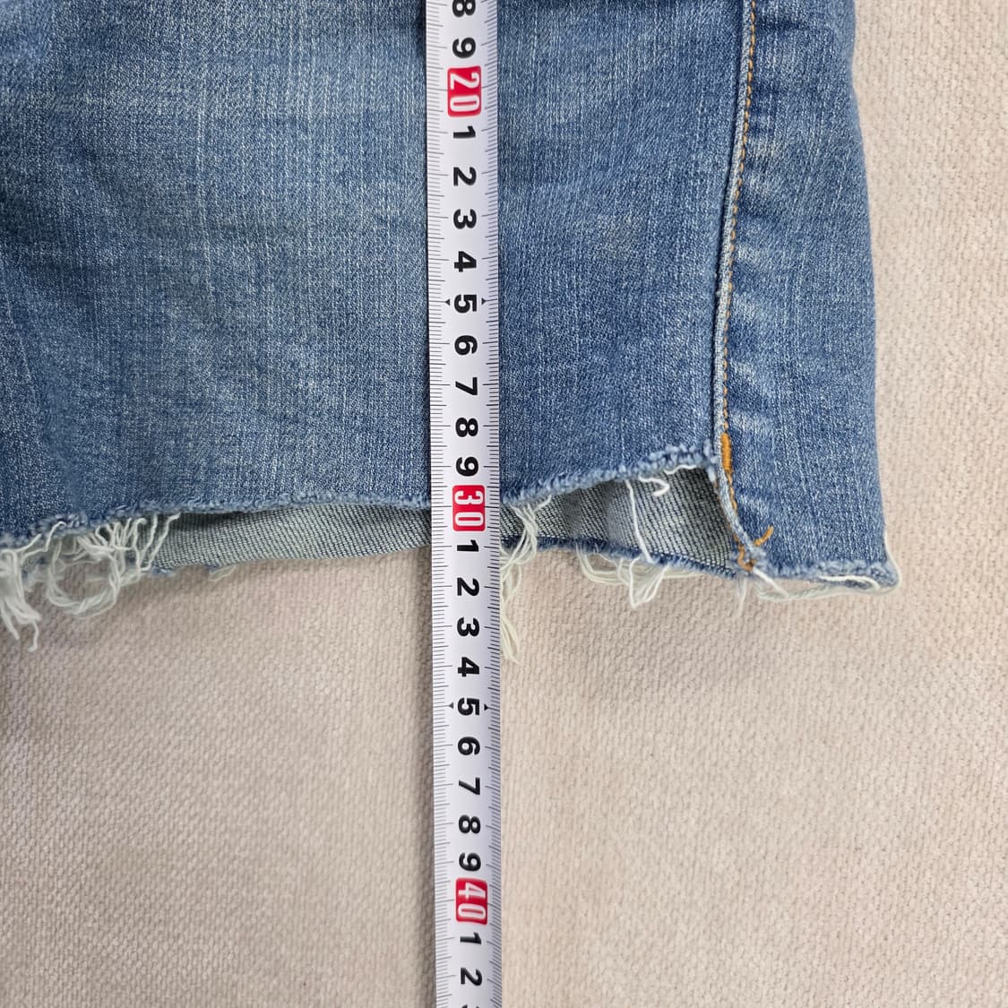 [28] 플랙 청 데님 반바지 0219J 상품이미지8