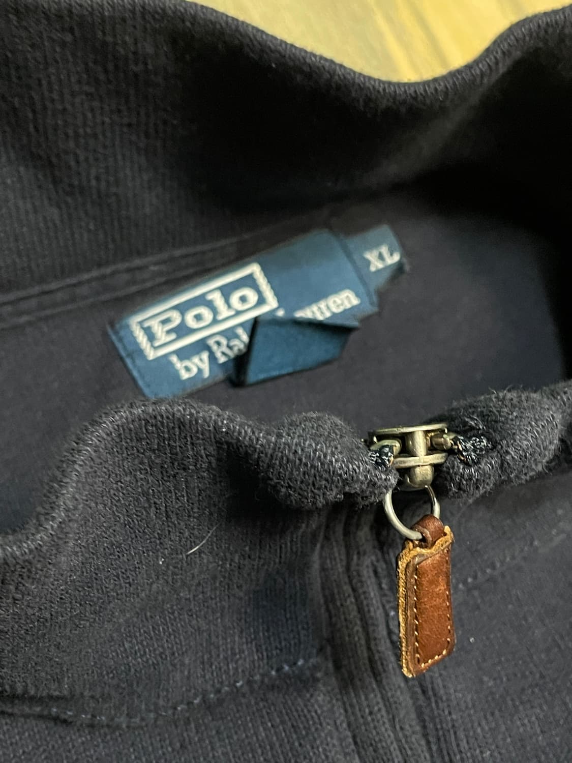 폴로 랄프로렌 네이비 레드포니 반집업 니트 XL 상품이미지5