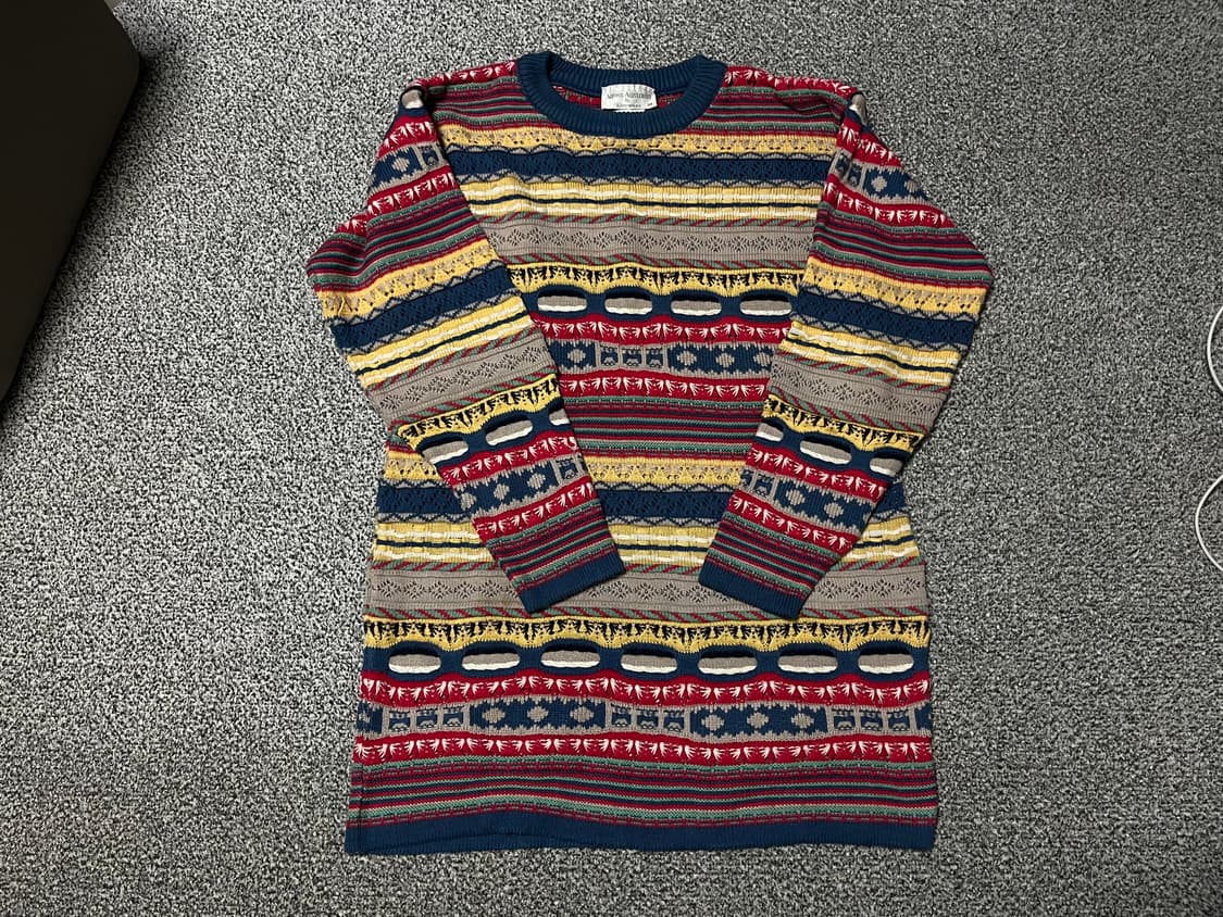 어크로스오스트레일리아 패턴 니트 M 상품이미지1