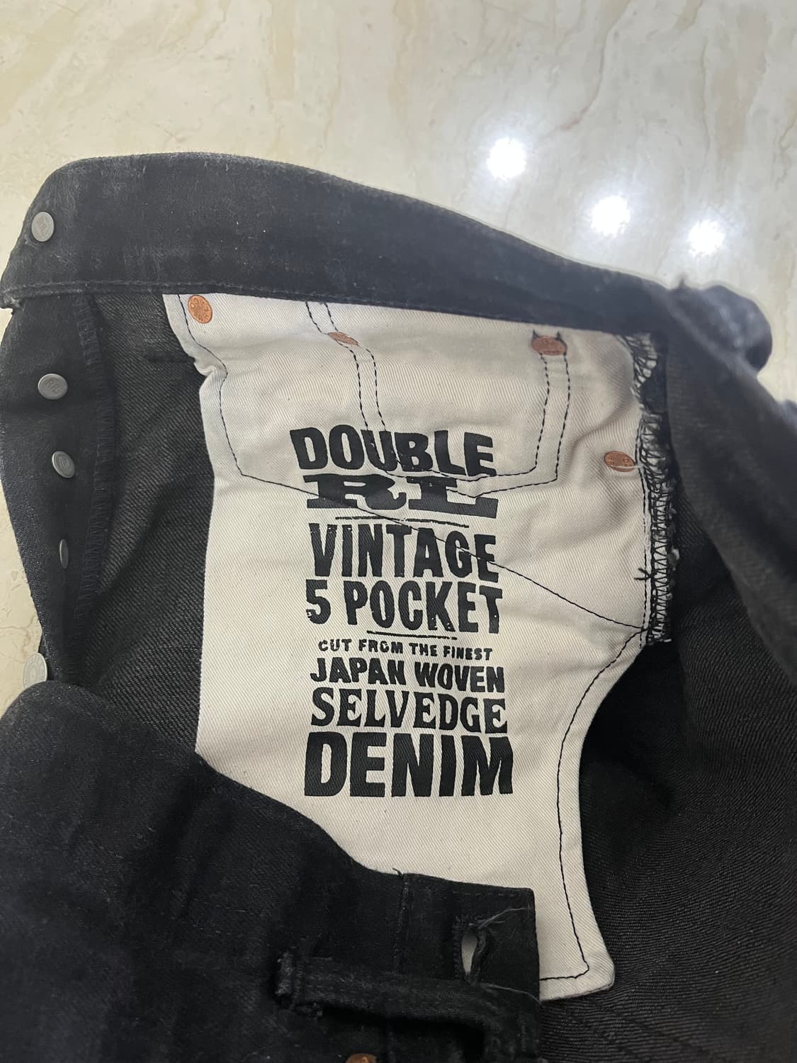 RRL 빈파포 블랙온블랙 30 30 상품이미지5