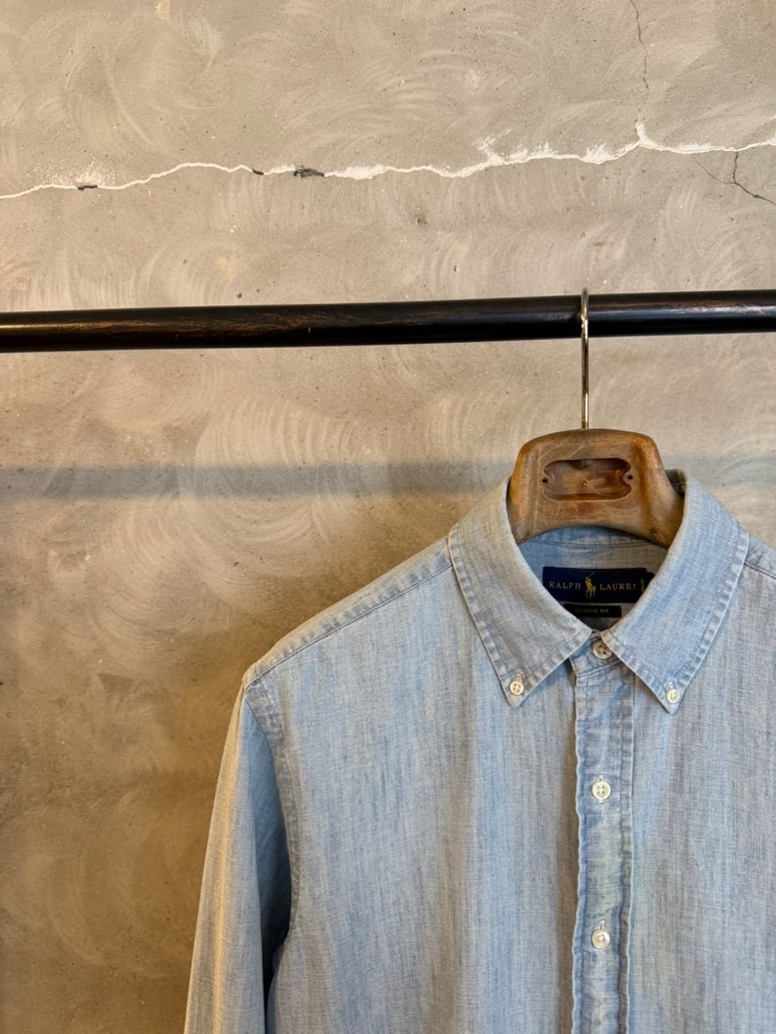 폴로 랄프로렌 샴브레이 버튼다운 셔츠 100 상품이미지2
