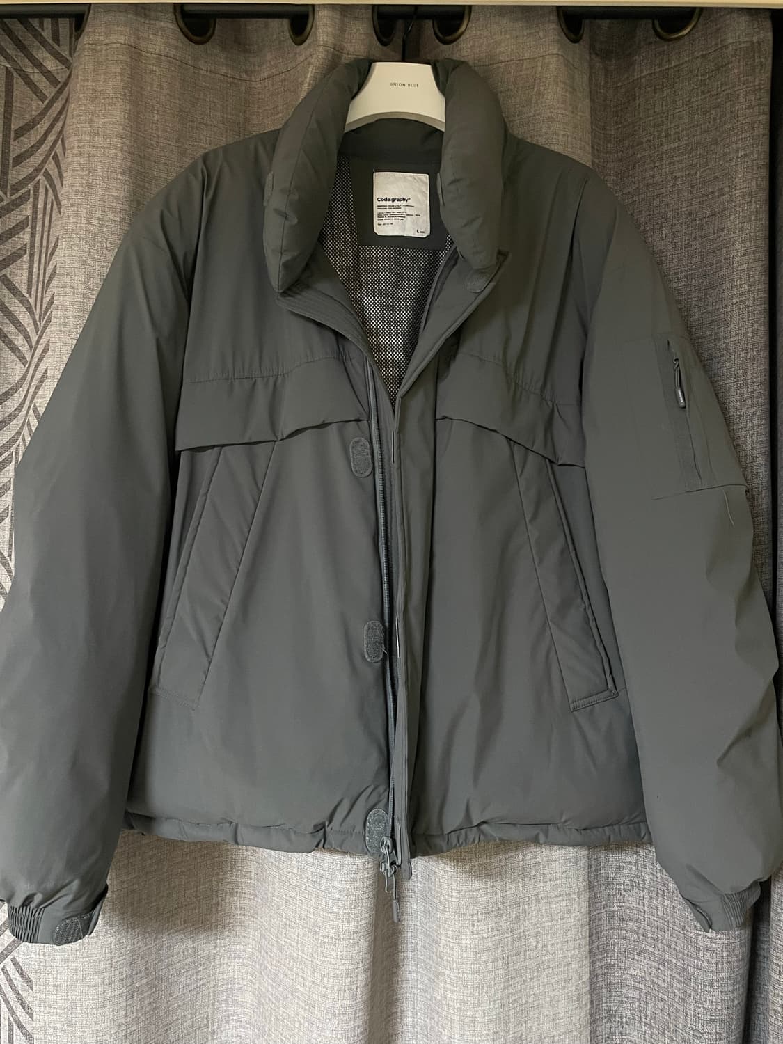 코드그라피 몬스터 숏패딩 차콜 L 상품이미지2