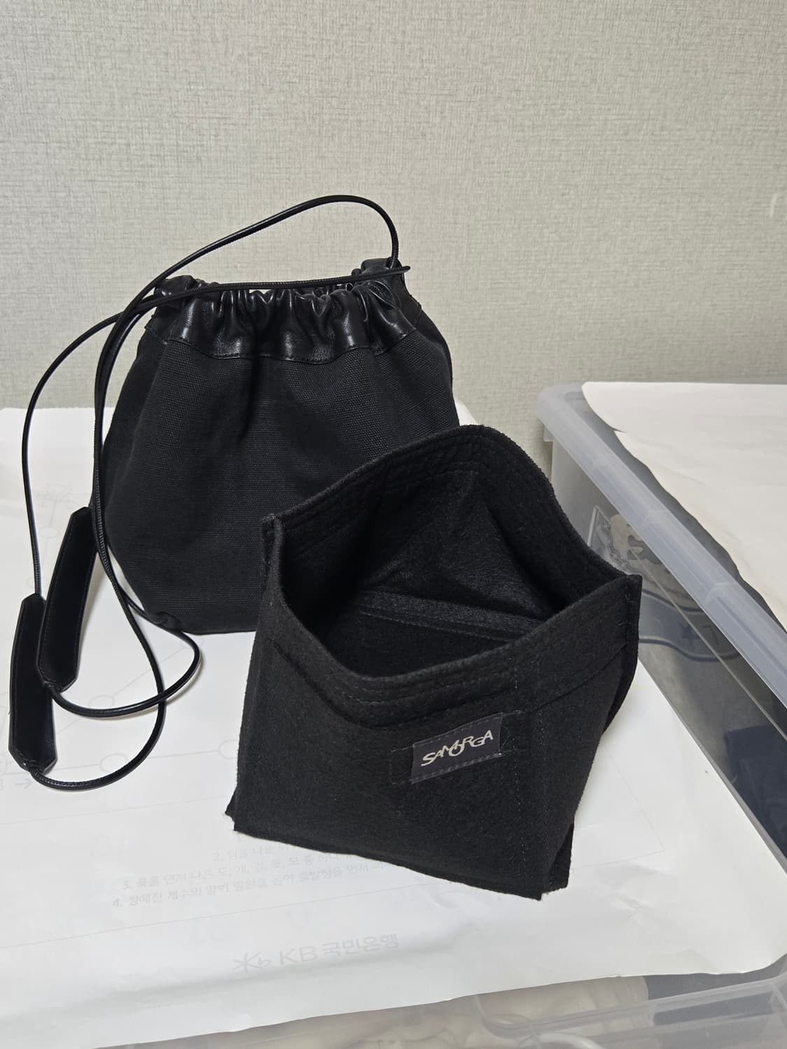 질샌더 드로스트링 리버서블 블랙 정품 상품이미지2