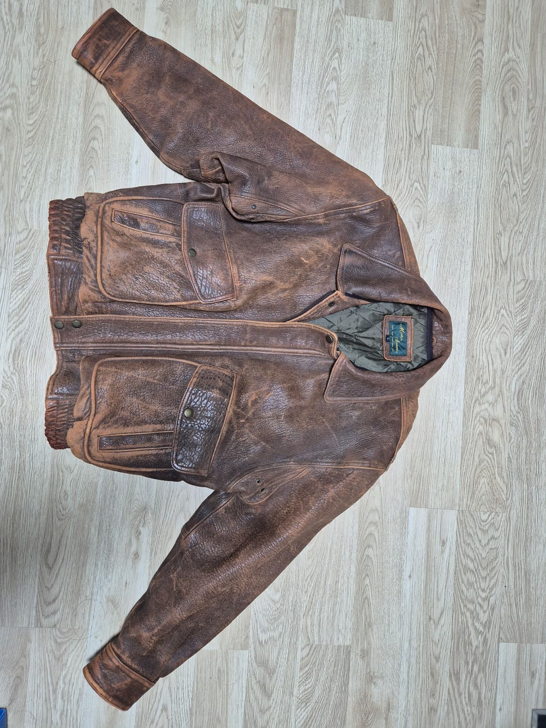 Mister sanwa 소가죽 A-2 자켓 L  상품이미지1