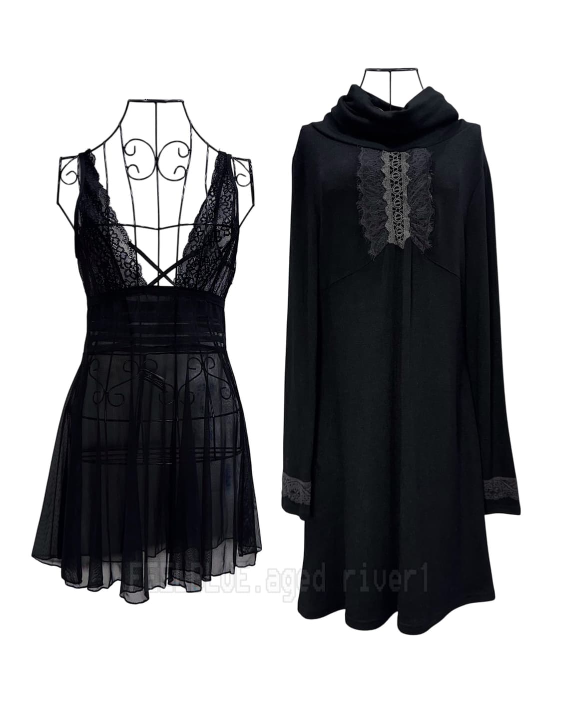 Slip Dress, OZZ ON,Fur jacket 3pcs Set 상품이미지8