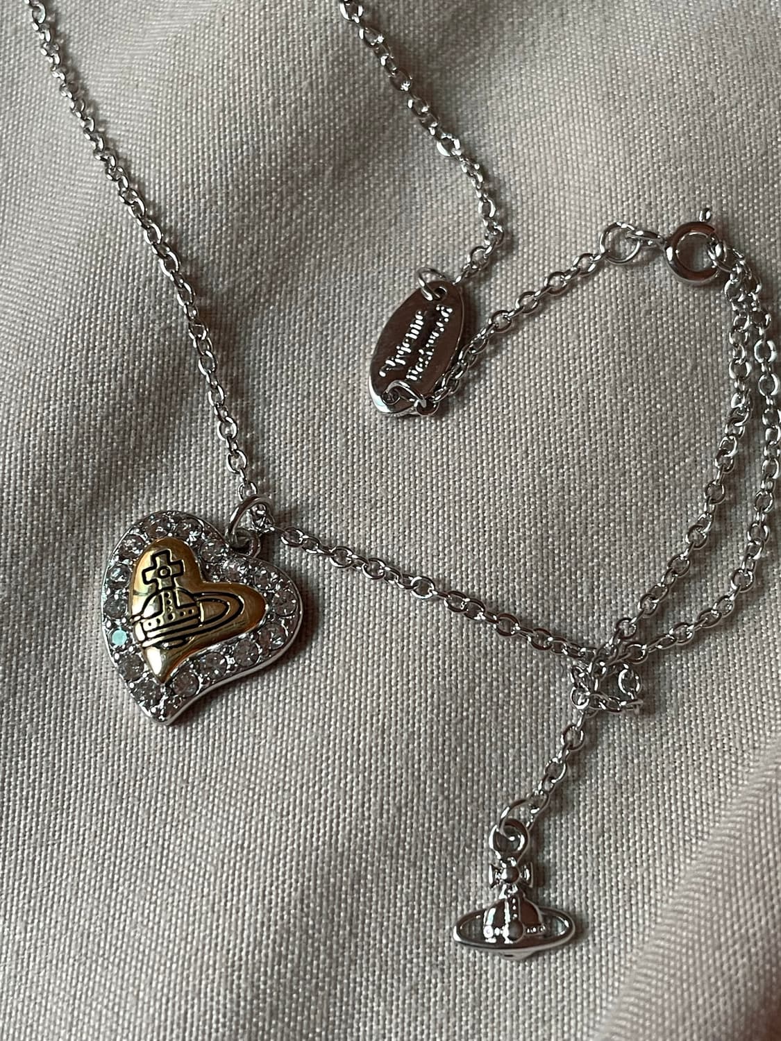 비비안웨스트우드 빈티지 골드 하트 펜던트 상품이미지5