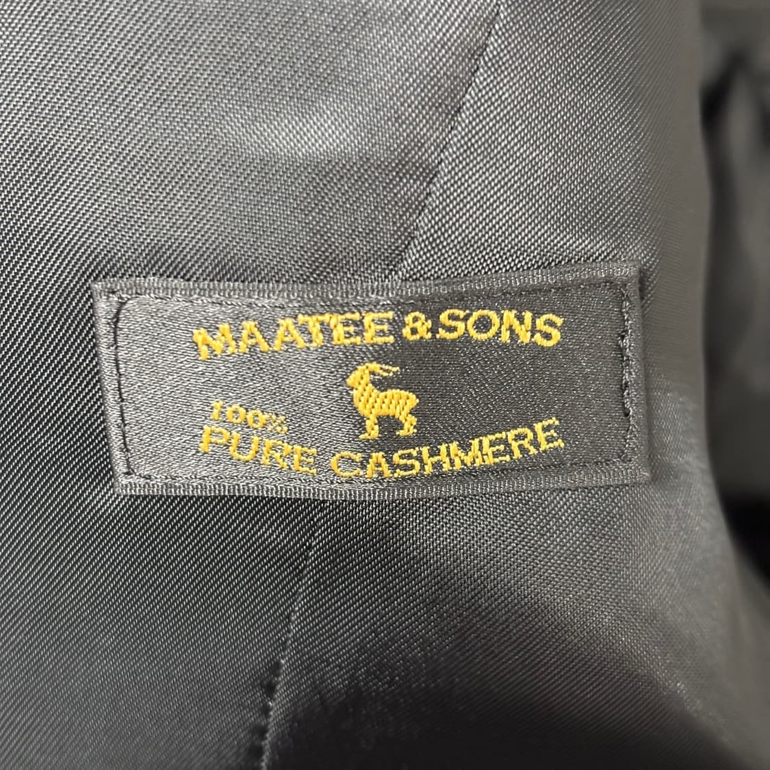 maatee&sons 마티앤선즈 캐시미어 헤링본 체스터 코트 상품이미지6