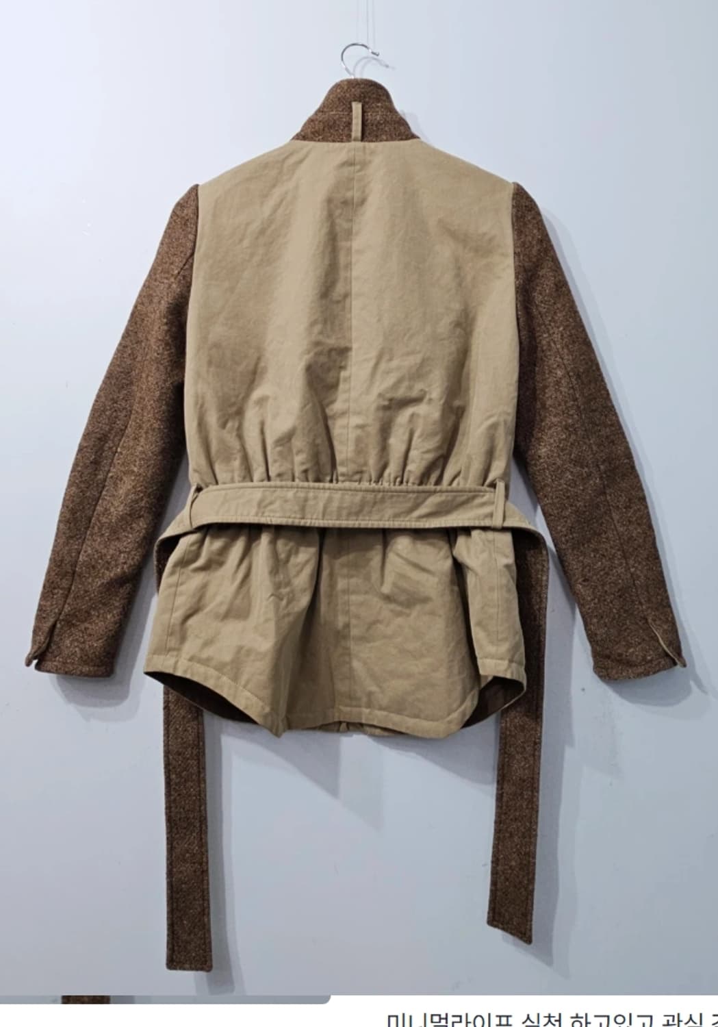 타임 TIME 벨티드 배색 자켓 ~55 상품이미지6