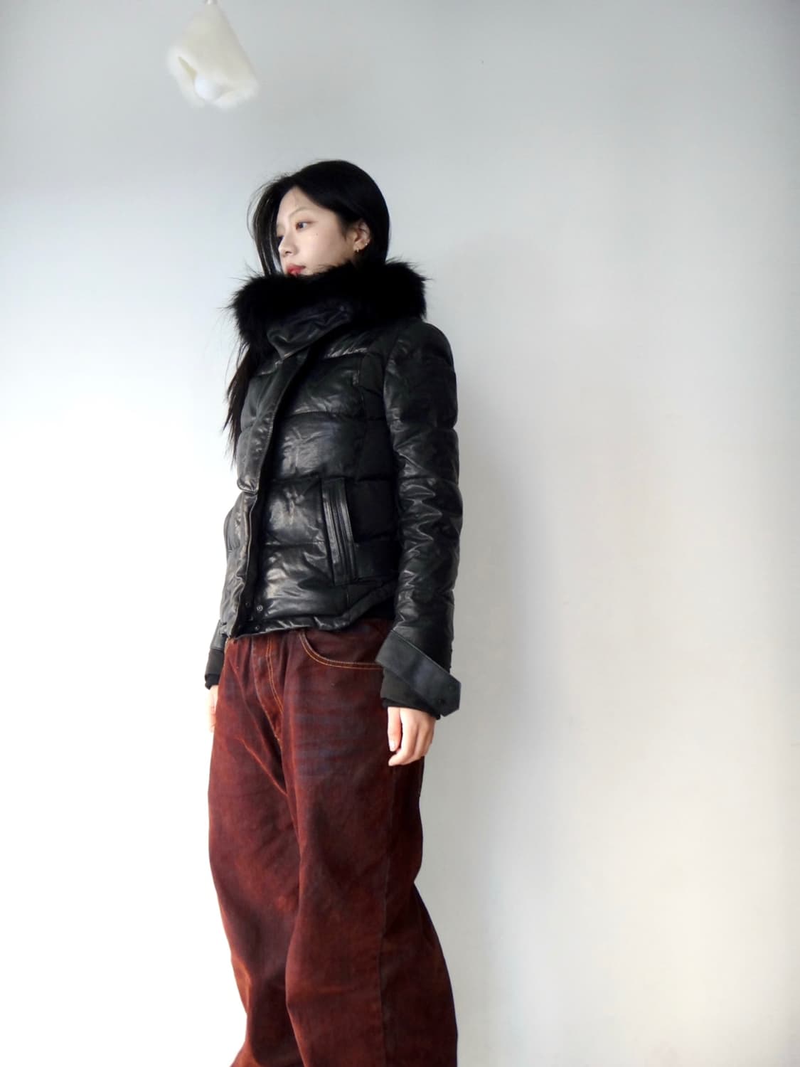 VOV gothic leather padded jacket / black 상품이미지8