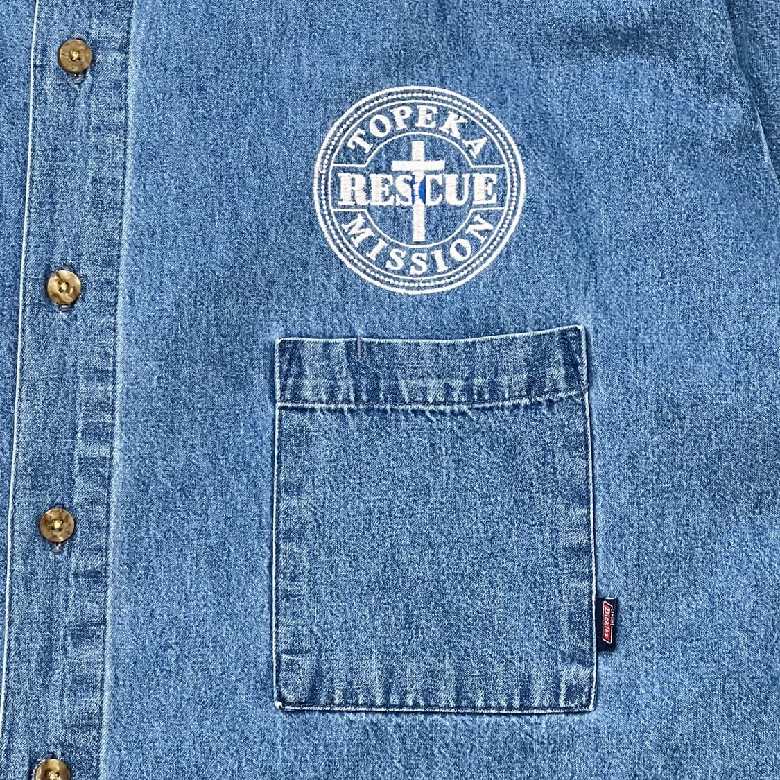 디키즈 워크 데님셔츠 r3400 상품이미지5