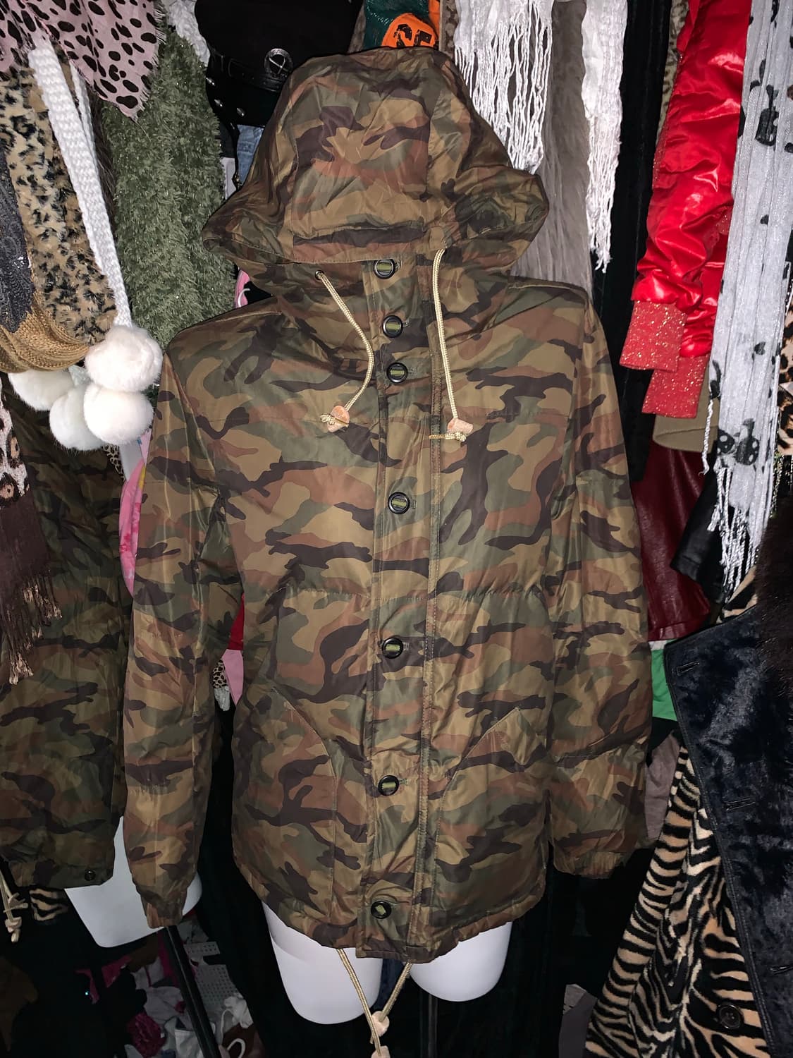 y2k 그런지 야상 카모 패딩 상품이미지2