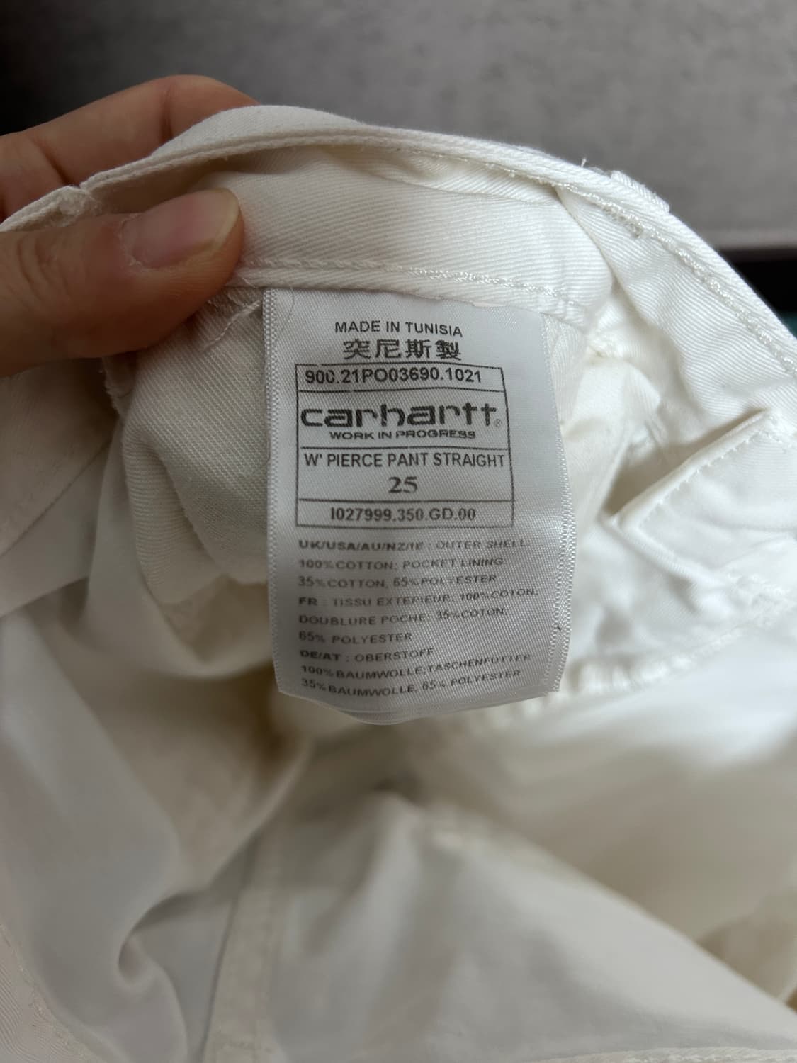 칼하트윕 싱글니 스트레이트핏 코튼 팬츠 상품이미지6