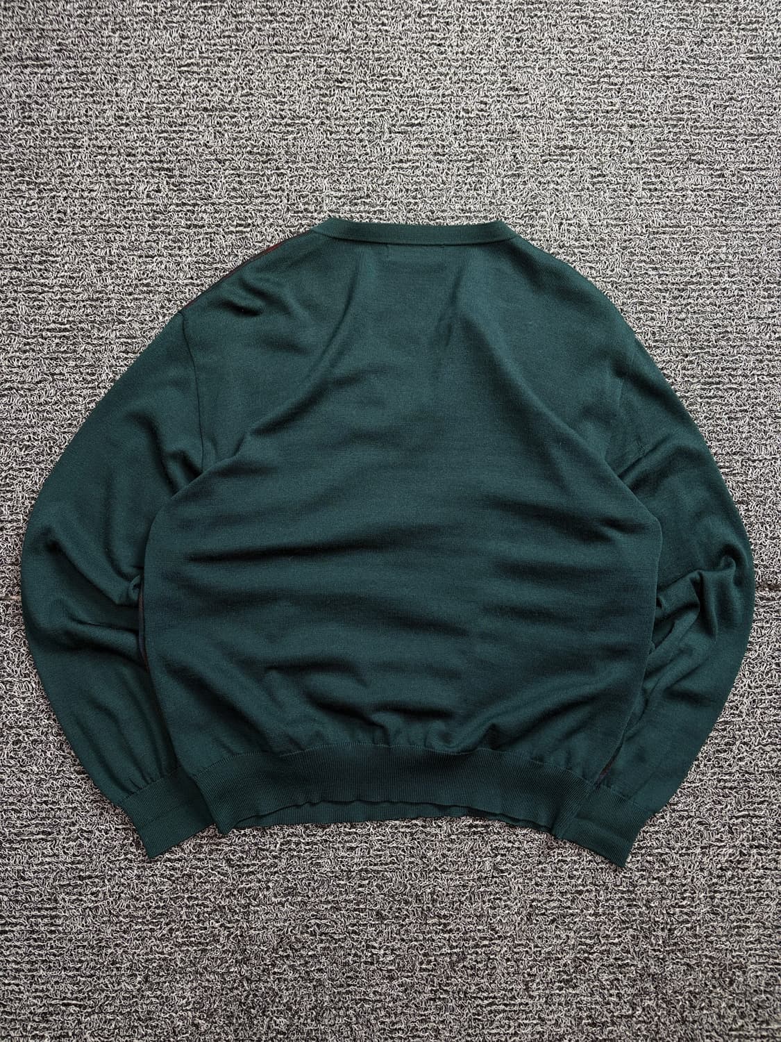 90s 입생로랑 자수로고 아카이브 체크 패턴 니트 2024 상품이미지4