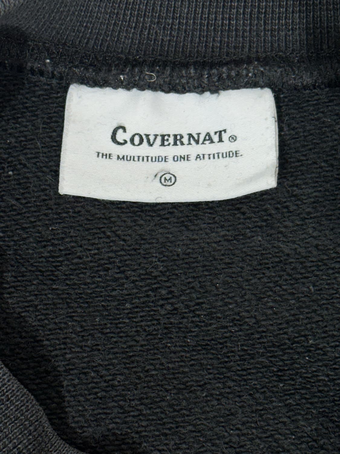 커버낫 블랙 아치 로고 오버핏 맨투맨 M 상품이미지6