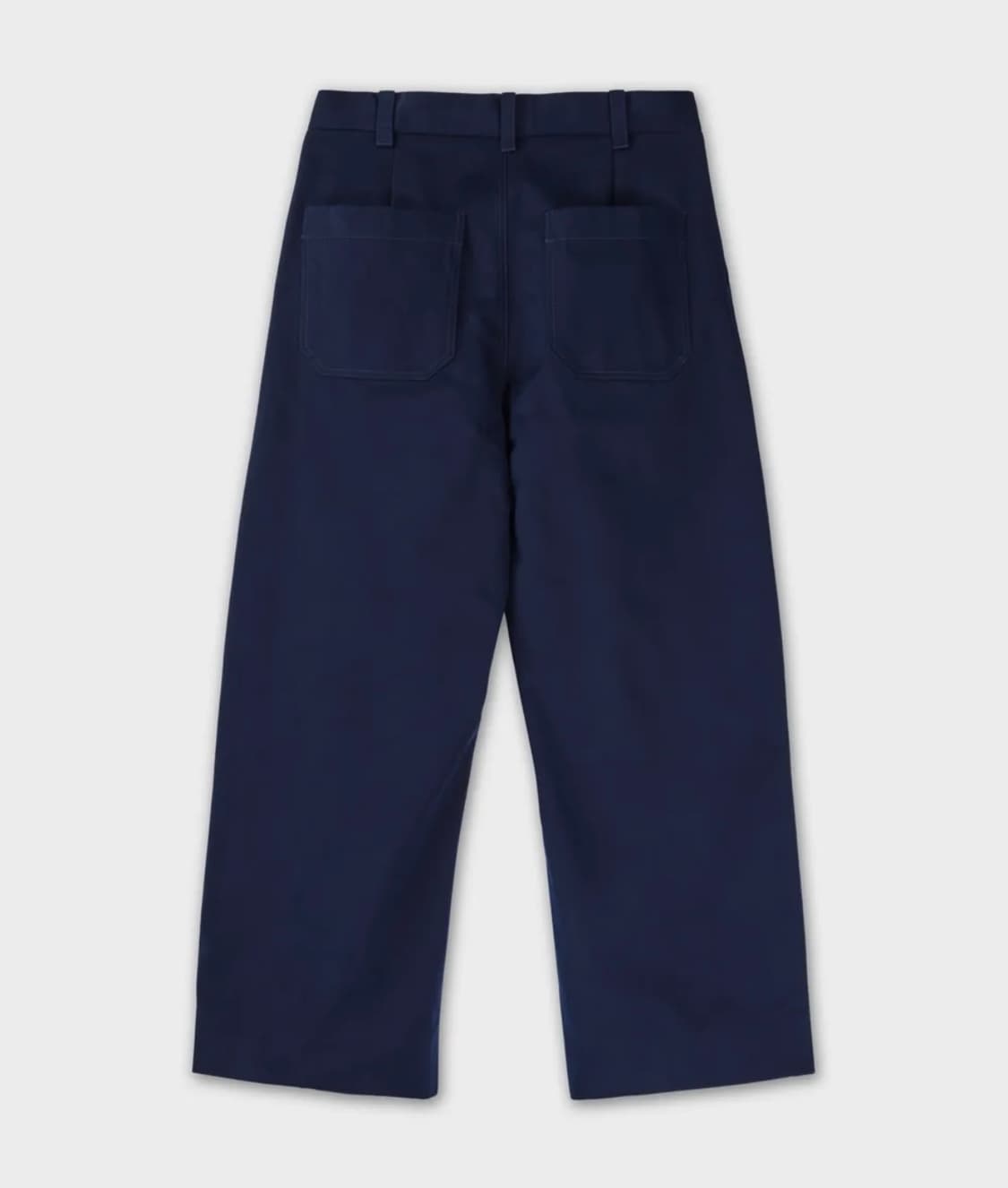 스튜디오 니콜슨 소르테 코튼 와이드 팬츠 네이비 (M) 상품이미지2