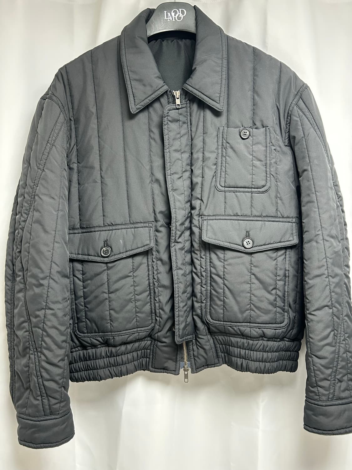 엘무드 텐쿠 퀼티드 블루종 자켓 블랙 (44) 상품이미지1