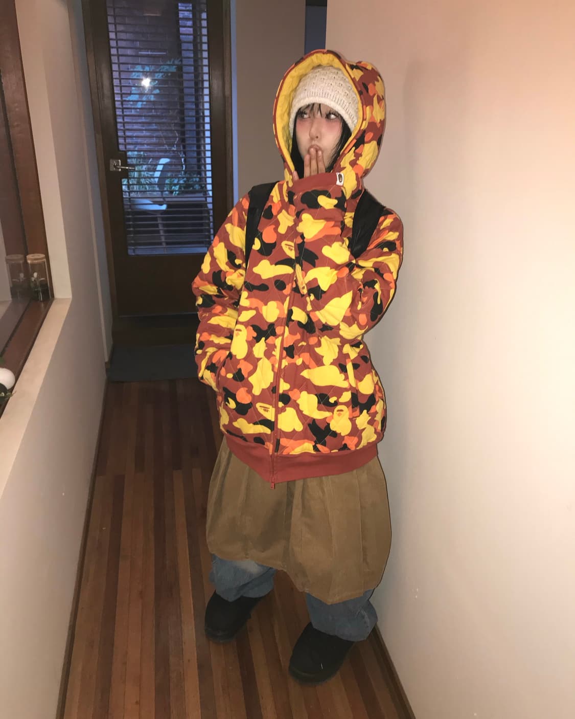 Bape First Camouflage Quilted Two-Way  상품이미지5