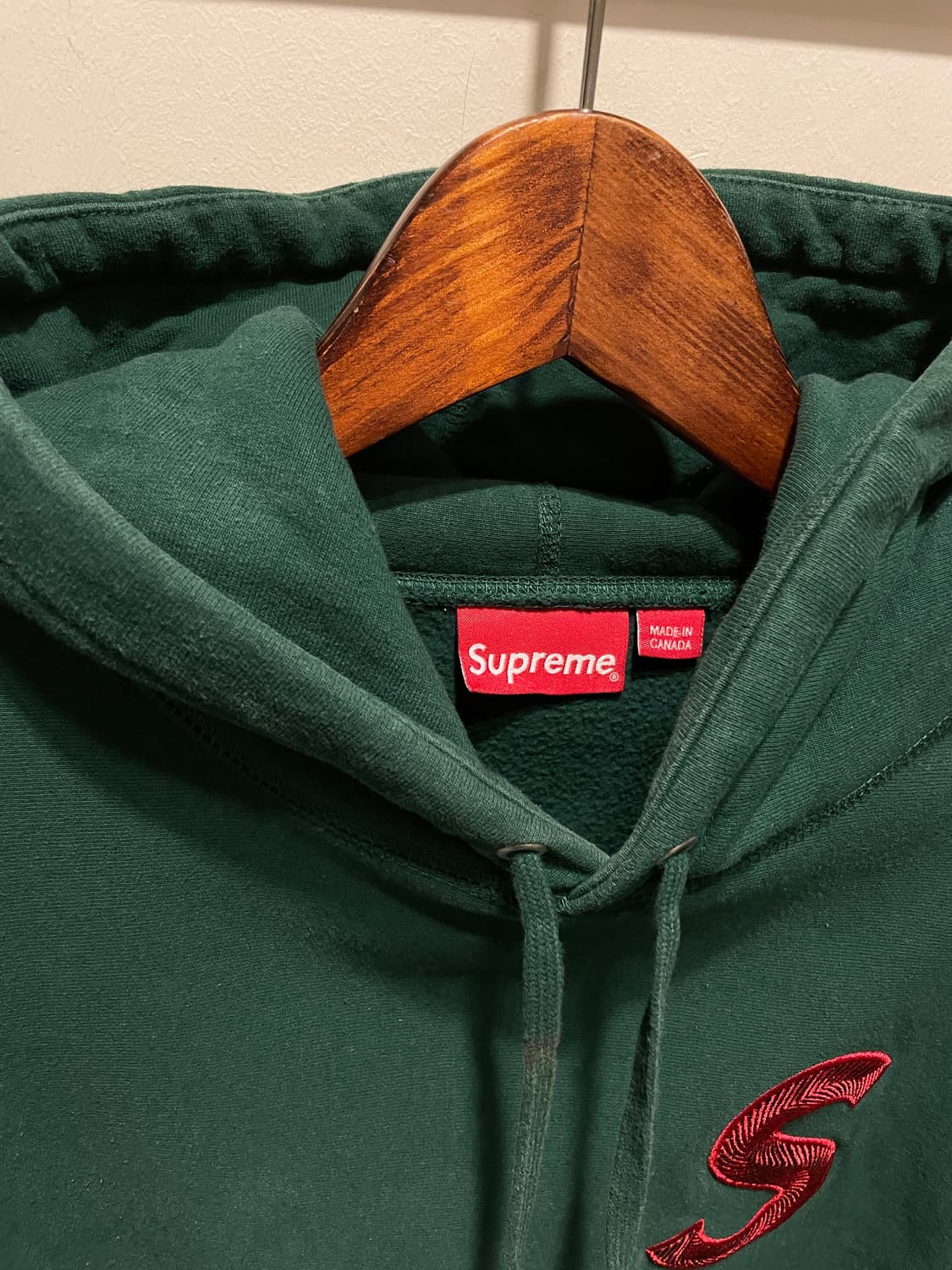 슈프림 2018 S 로고 후드티 L 상품이미지3