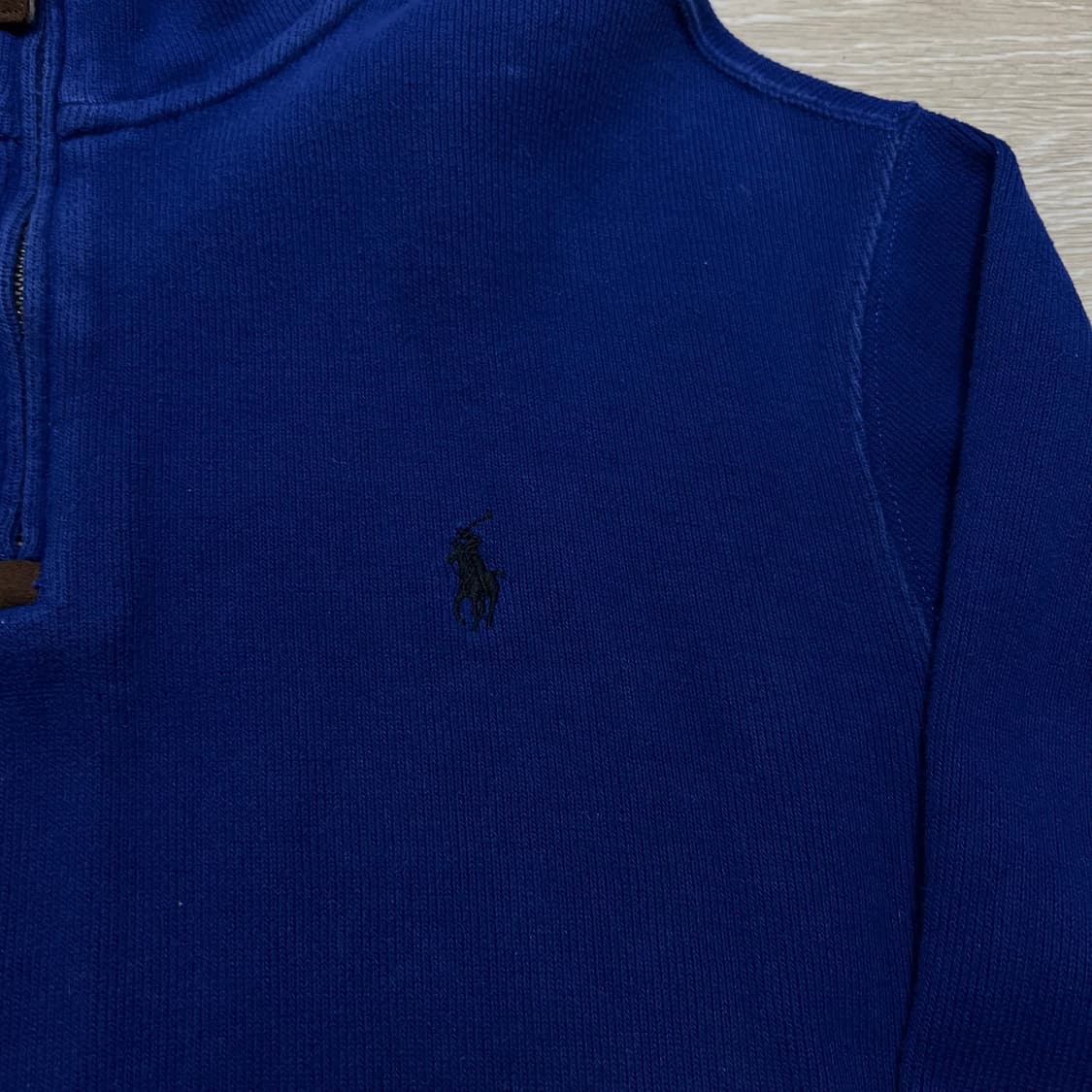 폴로 랄프로렌 스몰포니 하이넥 반집업 니트 [블루] S/90 상품이미지4