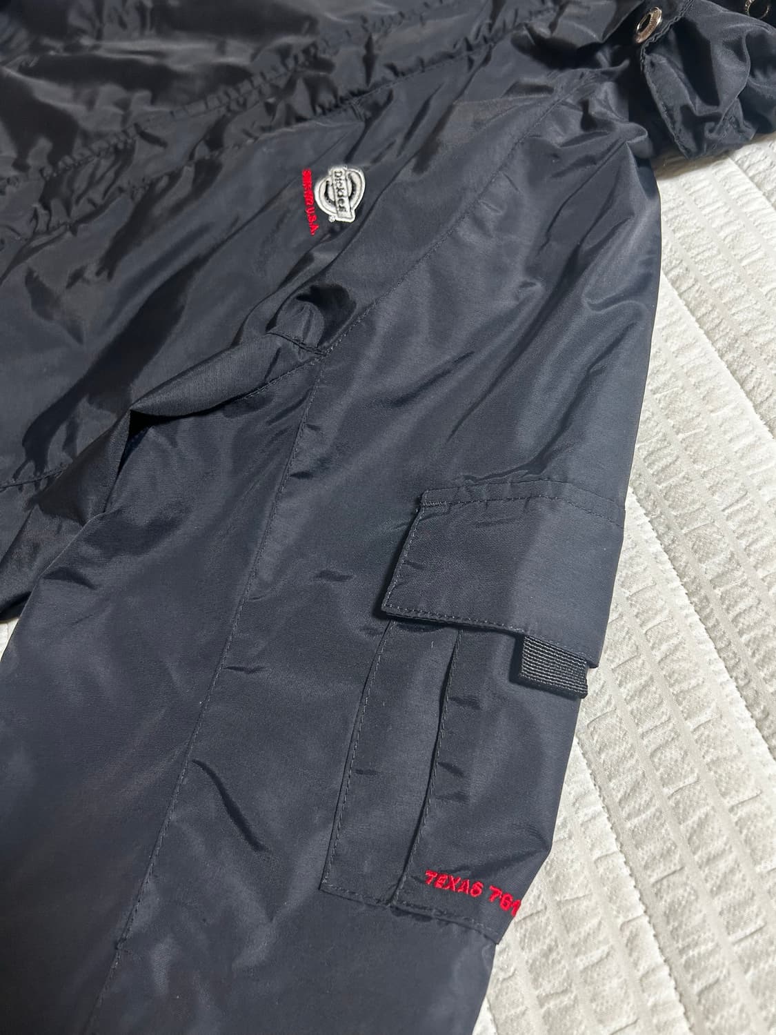 디키즈 후드 바람막이 자켓 블랙 (S) 상품이미지3