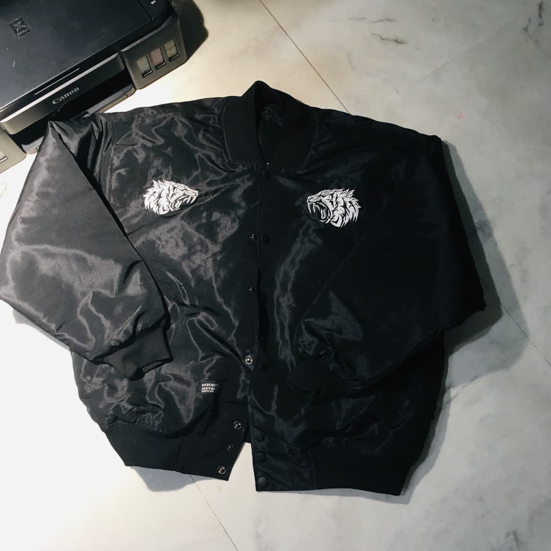 Mischief 스카쟌 봄버자켓 L 호랑이 자수 상품이미지3