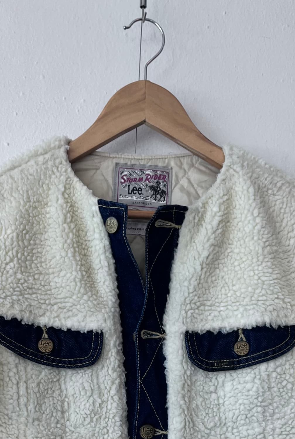 LEE 여성 노카라누빔부클자켓 M사이즈 상품이미지1