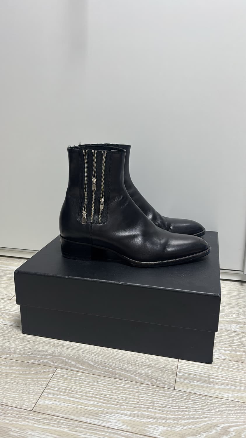 생로랑 15fw 에디슬리먼 와이어트 트리플 지퍼 첼시 부츠 42사이즈 상품이미지1
