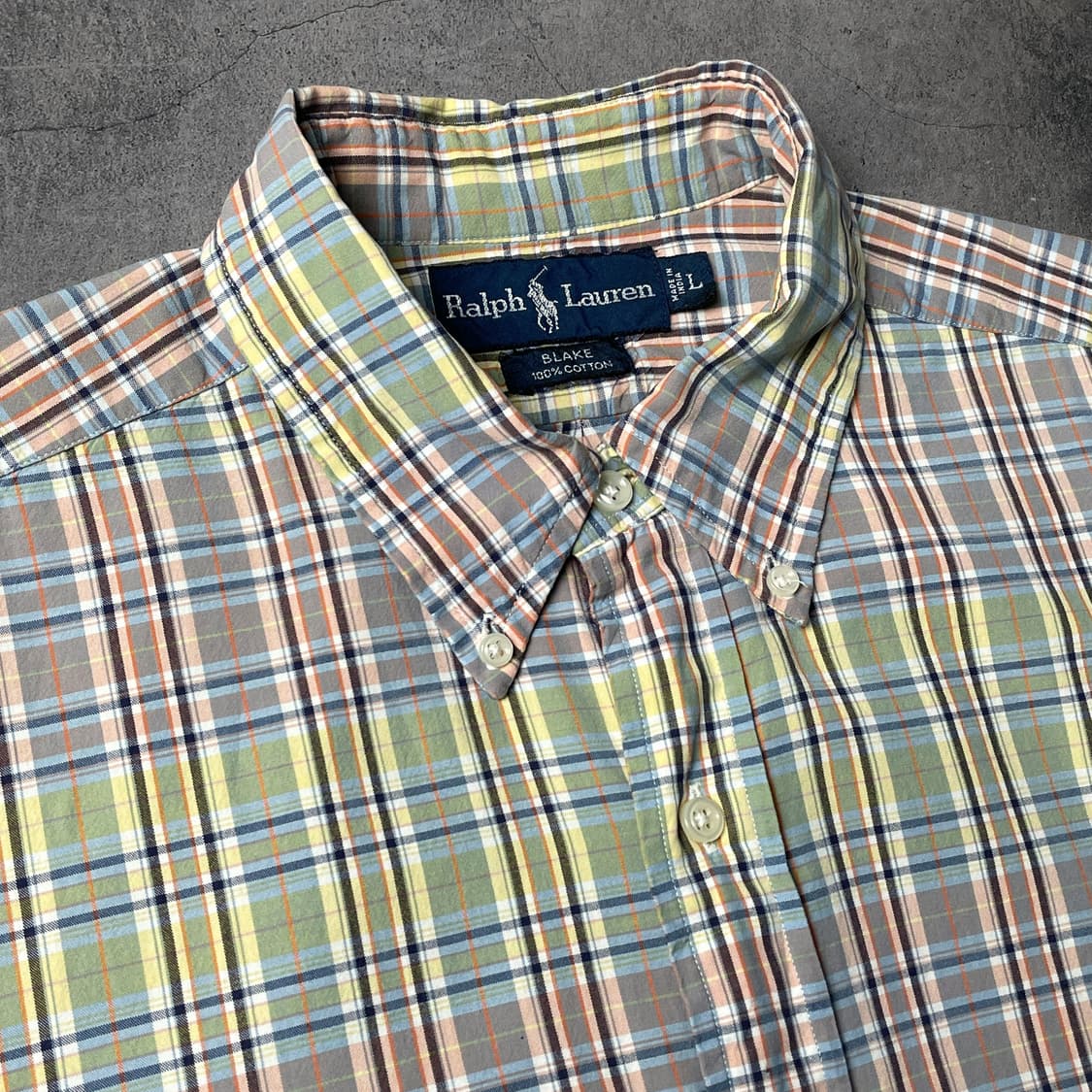 RALPH LAUREN 90s 랄프로렌 체크 코튼 반팔셔츠 A01208 상품이미지2