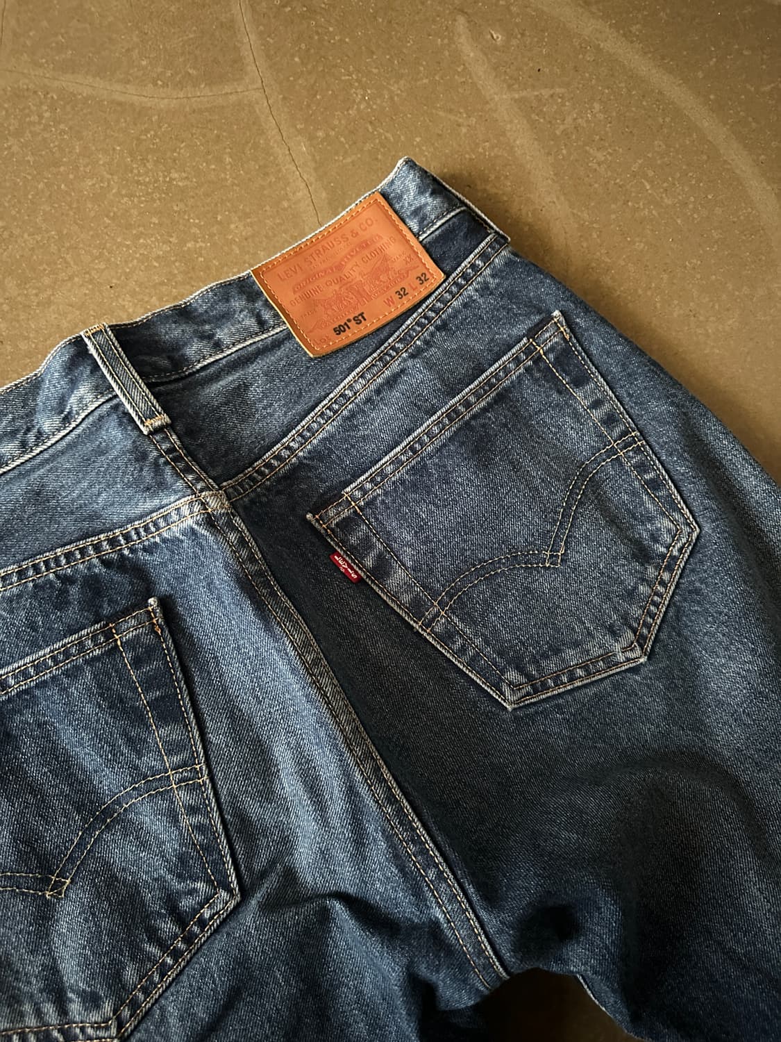 Levis Premium 501 ST 데님 팬츠 w32 상품이미지2