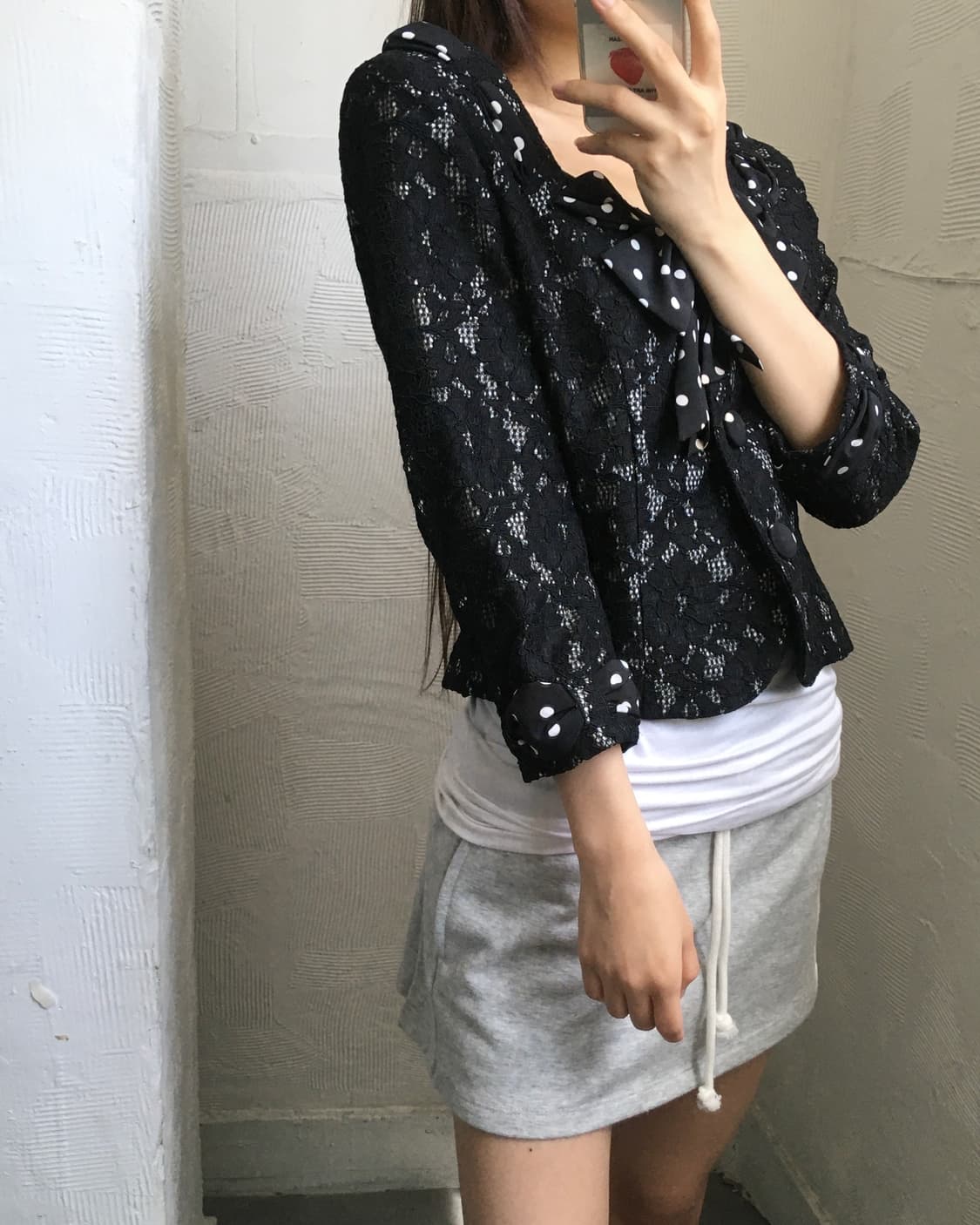Moschino 모스키노 도트 레이스 숏 자켓 상품이미지9