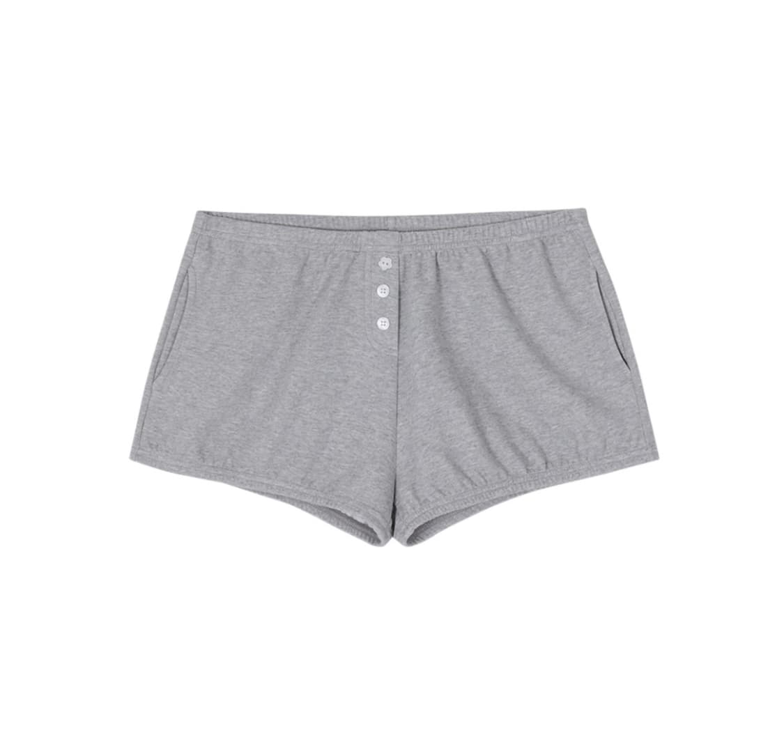 크랭크 벌룬 버튼 스웻 쇼츠 숏팬츠 반바지 상품이미지1