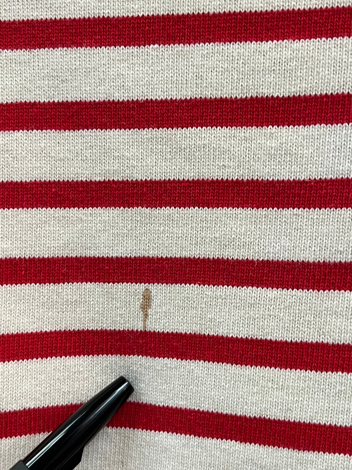 Saint James 레드 스트라이프 긴팔티 S 상품이미지6