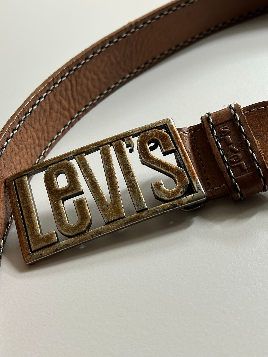 빈티지 리바이스 웨스턴 레더 벨트 상품이미지2